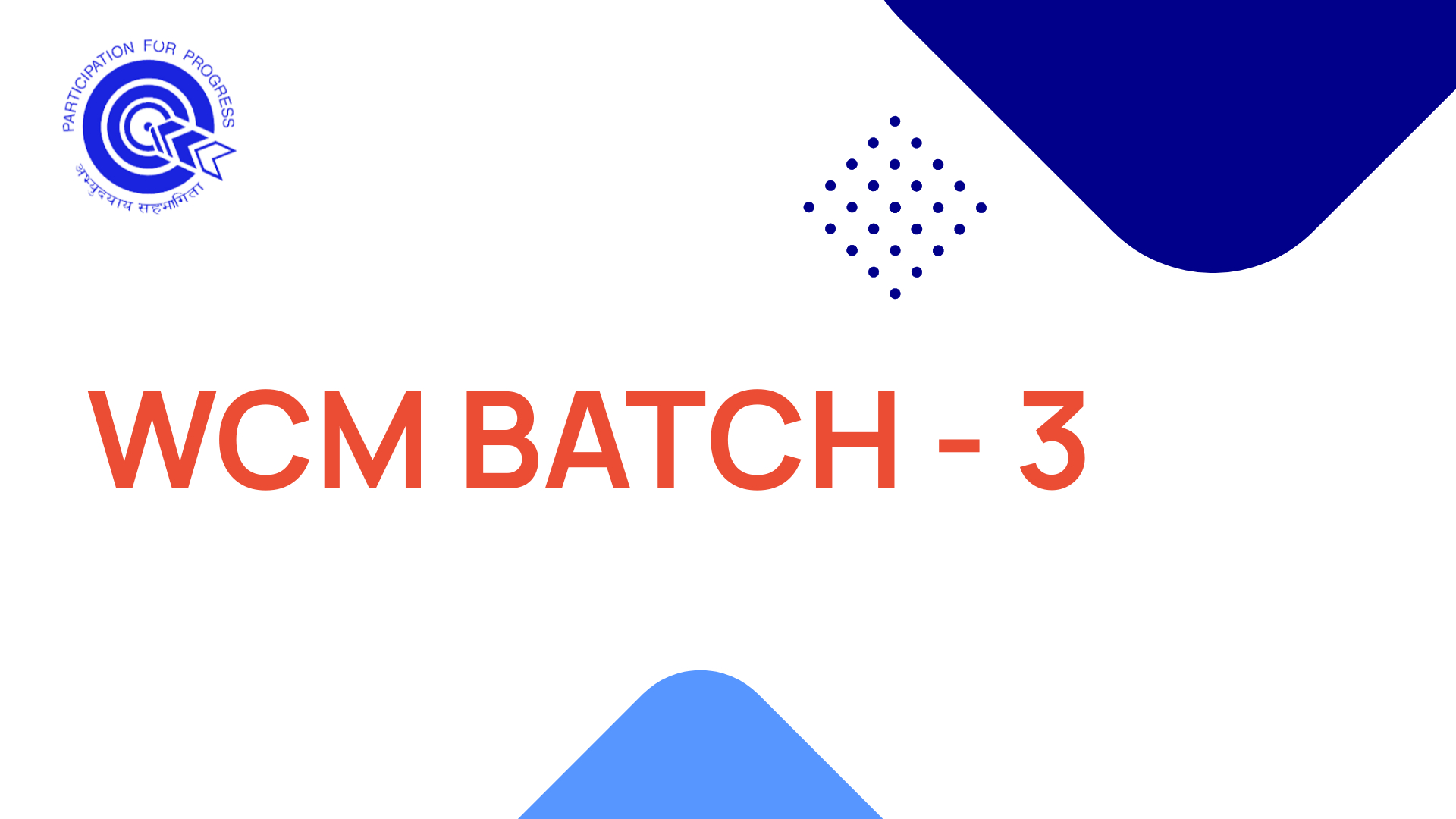 WCM 2025 Batch 3